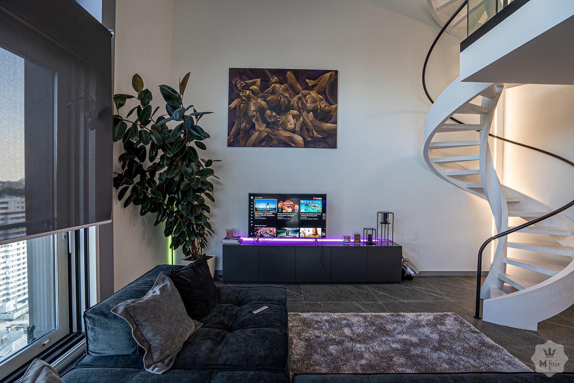 Аренда 3х этажного пентхауса с террасой в центре Киева