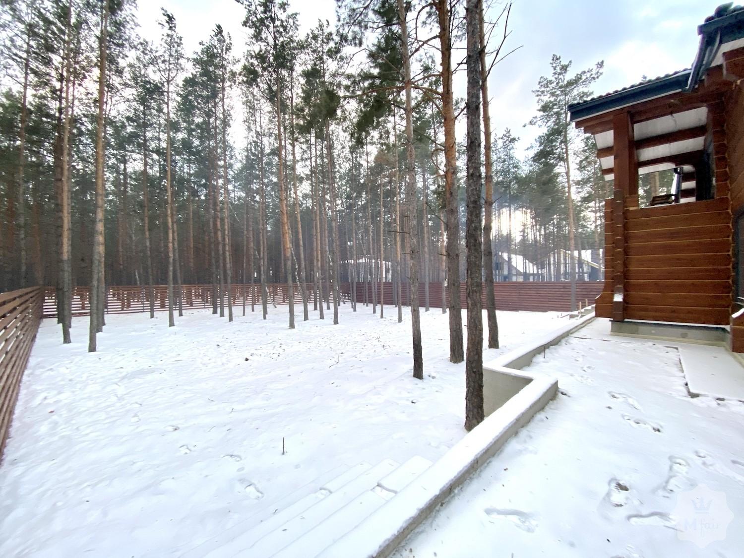 Продажа дома из сруба с сосновым лесом в пригороде Киева